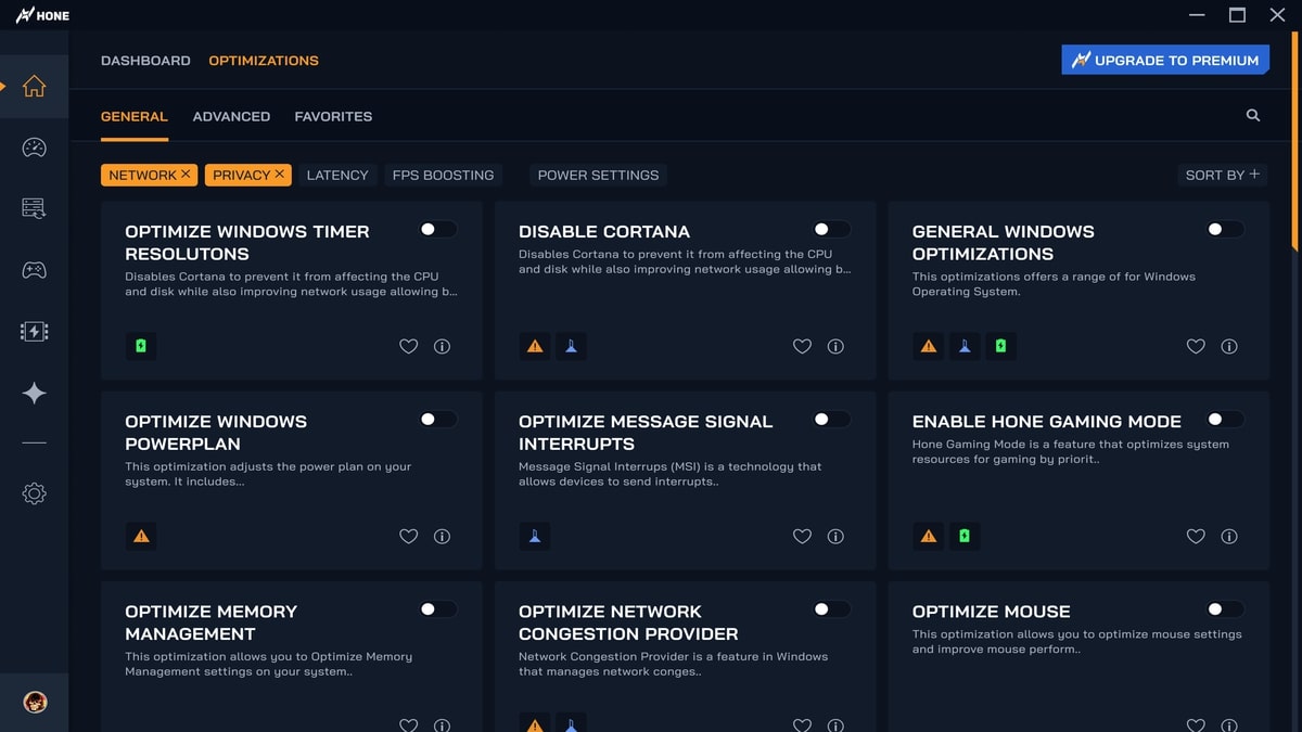 Hone screenshot image
